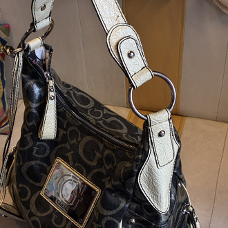 Y2K Guess G-Logo Hobo Bag — Chrome Dreams