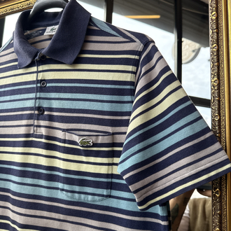 90’s Lacoste Striped Polo — Pastel Wave Edition