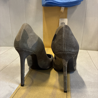 Saint Laurent Paris Camouflage Suede Stilettos
