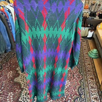 80’s Geometric Knit Maxi Dress