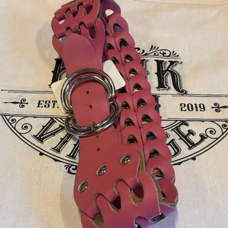 Pink Leather Corco Belt
