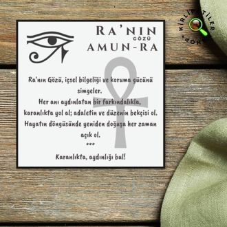 KirliPatiler Epoksi RA'nun Gözü (Amun Ra) Araç Aksesuarı, Araç Ayna Aksesuarı
