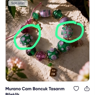 Murano Benekli Boncuk 1 Adet