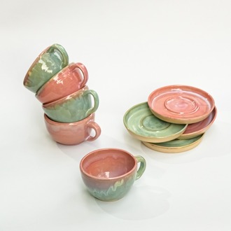 Latte Fincan Seti - Mist & Blush