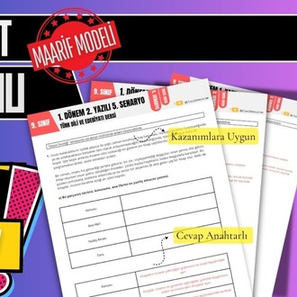 9. Sınıf Edebiyat 2. Dönem 1. Yazılı Örnekleri PDF