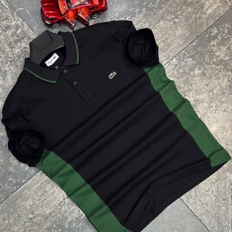 Siyah Lacoste Polo Yaka T-Shirt