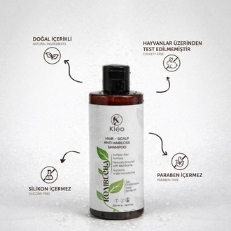Kléo By MK Kombucha Özlü Dökülme Karşıtı ve Onarıcı Doğal Saç Bakım Şampuanı