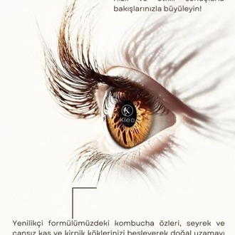 Kléo By MK Kombucha Özlü Kaş ve Kirpik Bakım Serumu – Seyrek ve Cansız Kökler İçin