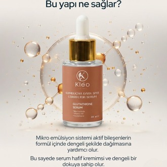 Kléo By MK Kombucha Dark Spot Corrector Serum Leke Karşıtı, Ton Eşitleyici ve Aydınlatıcı