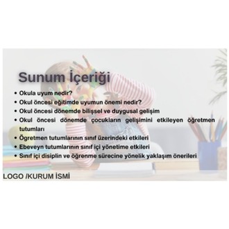 Okula Uyum Süreci ve Öğretmen Tutumlarının Etkileri - PowerPoint Sunumu