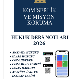 2026 Hukuk Ders Notları (6 Dersin Notu) 