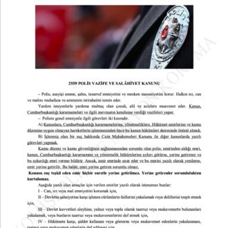 2026 Polis Mevzuatı Notları (31 Kanun ve Yönetmelik Özeti)