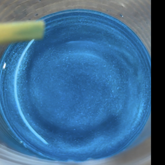 Metalik transparan pigment mavi
