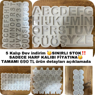 Epoksi harf anahtarlık başlangıç seti