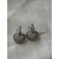 Zirkon Taşlı Kalp Küpe Silver