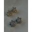 Zirkon Taşlı Yıldız Küpe Silver