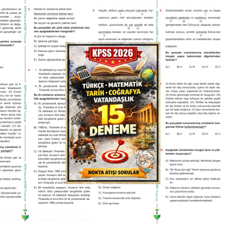 KPSS 2026 Genel Yetenek – Genel Kültür 75 Deneme (15’li Setler Halinde)