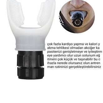  Nefes Egzersiz Aleti - BreathMaximizer- İron Lung - Seviye Ayarlanabilir Solunum Düzenleyici