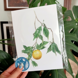 Citrus bergamia - Mini Sanat Serisi (A5)