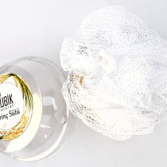 Pirinç Sütü Cupcake Tasarım Banyo Lifli Sabun 120gr