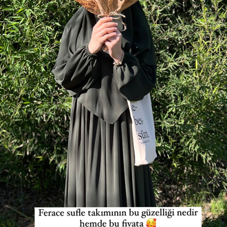 Yeşil Ferace Sufle Takım