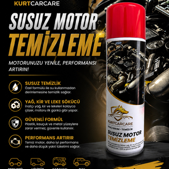 KurtCarCare Susuz Motor Temizleme