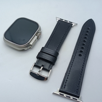 Applewatch Burtelo Deri Saat Kordonu Siyah 