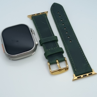 Applewatch Crazy Deri Saat Kordonu Yeşil
