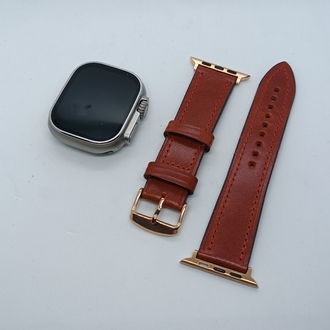 Applewatch Burtelo Deri Saat Kordonu Kırmızı