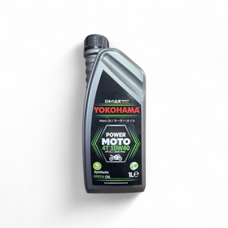 Yokohama Power Moto 4T 10W40 Sentetik Green Oil (1 Litre)