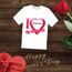Sevgiliye Özel Baskılı Beyaz T-shirt