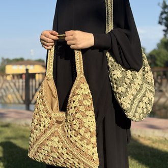 ZARF MODEL HASIR ÇANTA/KREM