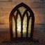 Pencere Tealight Mumluk Kahverengi keskin bitişli