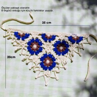 Mor Çiçekli Bandana