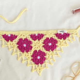 Pembe/Sarı  Bandana