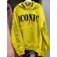 ICONIC BASKI KAPŞONLU SWEAT