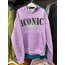 ICONIC BASKI KAPŞONLU SWEAT