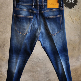 GUCCI Premium Stretch Denim Jean | İthal Esnek Kumaş & Signature Web Şerit Deta