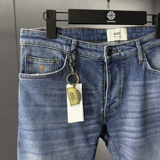 Ami Elite Double Dyed Denim Jean | İthal Kumaş, Metal Logo & Kalp İşleme