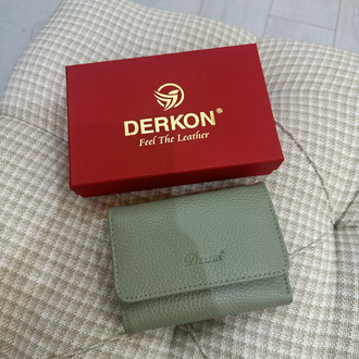 Hakiki deri yeşil cüzdan