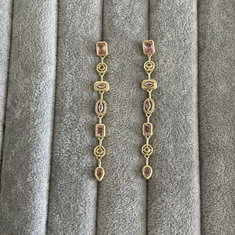 Sallantılı Küpe (Pembe)