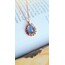 Spiral Blue Pear Kolye
