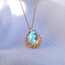 Spiral Aura Pear Kolye
