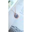 Spiral Blue Pear Kolye