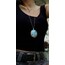 Antik Larimar Kolye (Büyük olan) 