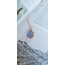 Spiral Blue Pear Kolye