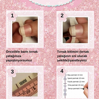 Cupcake temalı press-on tırnak seti