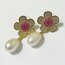 Narcissus pearl earing / Narcissus inci küpe
