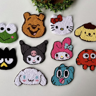 Sanrio Karakterli El Yapımı Bardak Altlığı Sevimli Ev Dekoru