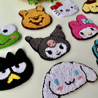 Sanrio Karakterli El Yapımı Bardak Altlığı Sevimli Ev Dekoru